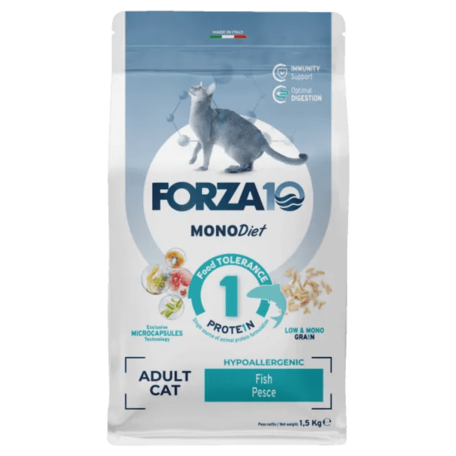 Ветеринарный корм для кошек – Forza10 Diet Line Regulat with fish 1,5 кг