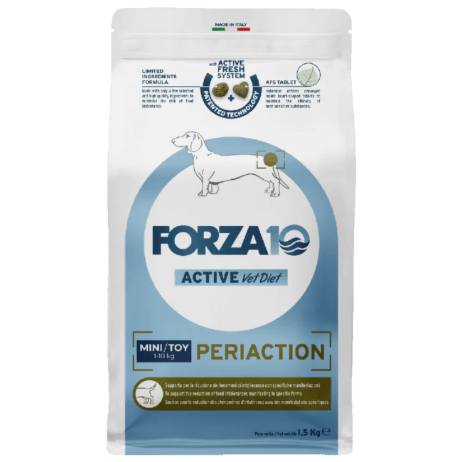 Ветеринарный корм для собак – Forza10 Active Line Periaction Mini/Toy, 1,5 кг