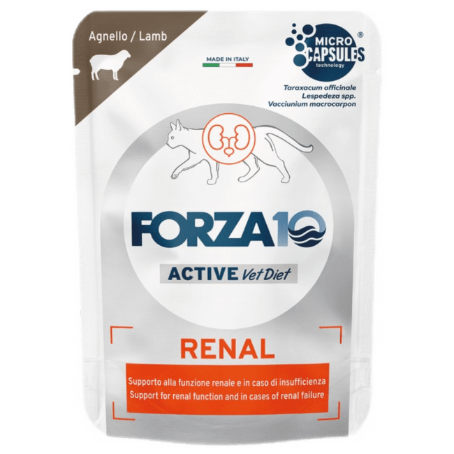 Ветеринарные консервы для кошек – Forza10 Active Line Renal ActiWet with lamb 80 г