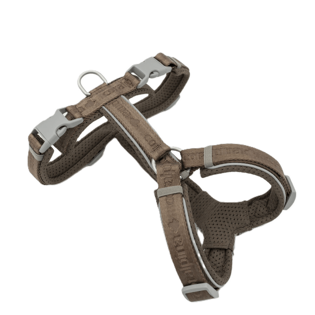Шлейка для собак с QR кодом – Coralpina Cadore Adjustable Brown, XXL
