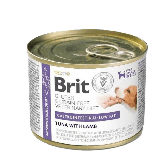 Veterinārie konservi suņiem – Brit GF VD Dog Gastrointestinal Low fat 200 g