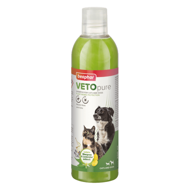 Шампунь против блох и клещей для собак и кошек – Beaphar Shampoo Veto Pure for dogs and cats, 250 мл