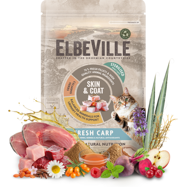 Krmivo ELBEVILLE Cat Sterilised Fresh Carp 340 g
