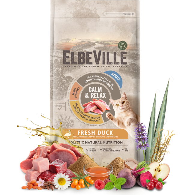 Krmivo ELBEVILLE Cat Adult Fresh Duck 4,8 kg