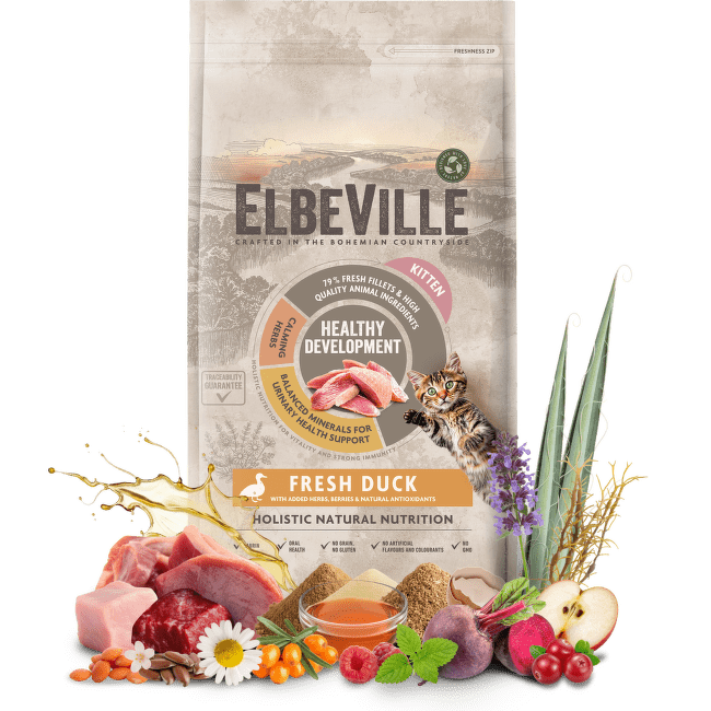 Krmivo ELBEVILLE Kitten Fresh Duck 4,8 kg