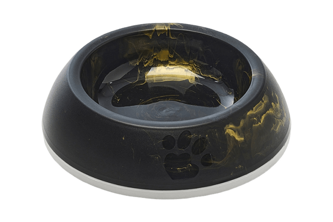 Bļoda kaķiem – Savic Delice Cat Marble, black/gold, 0,2 l