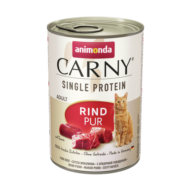 Konservi kaķiem – Carny Adult Single Protein Pure Beef, 400 g