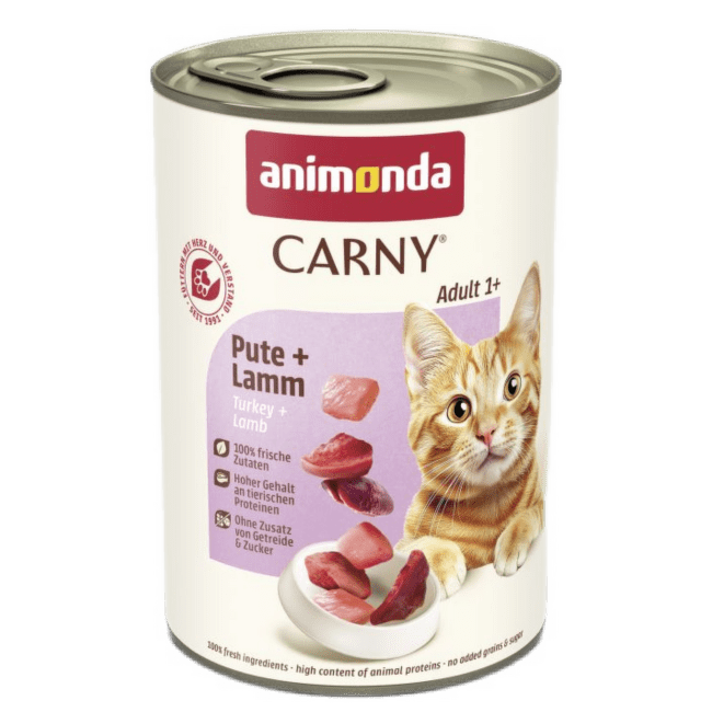 Konservi kaķiem – Carny Adult Turkey and Lamb, 400 g
