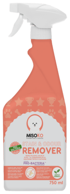 Средство для удаления запахов и пятен – MISOKO Dog Stain and Odour Remover Spray, Unscented, 750 мл