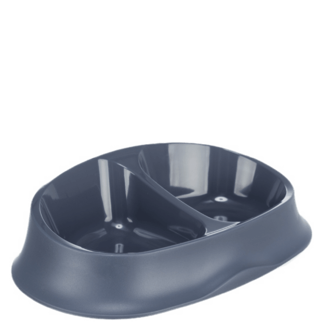 Миска для кошек – TRIXIE Double bowl, plastic/rubber ring, blue