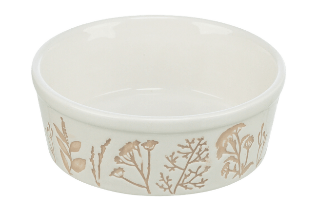 Bļoda kaķiem – TRIXIE Ceramic Bowl, 0,3 l, white/taupe