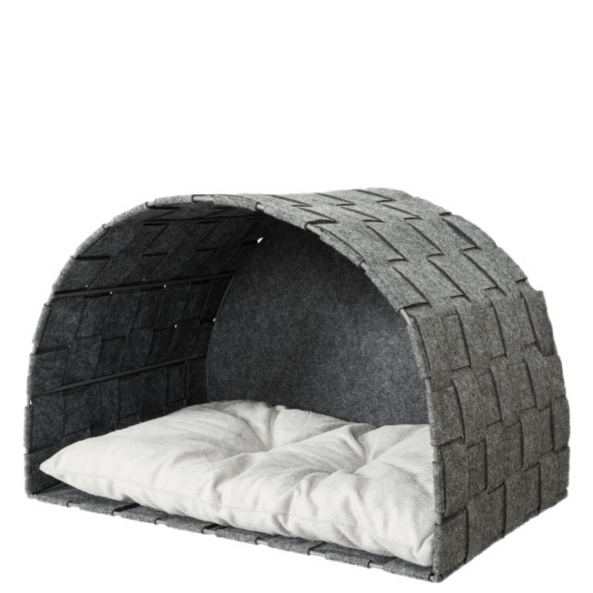 Домик для кошек – TRIXIE Lenny cave for wall mounting, felt, 45 x 30 x 30 см, grey