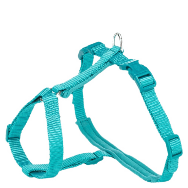 Krūšu siksna ar pavadu kaķiem – Trixie, Premium cat harness with leash, 33–57 cm/13 mm, 1,20 m, ocean