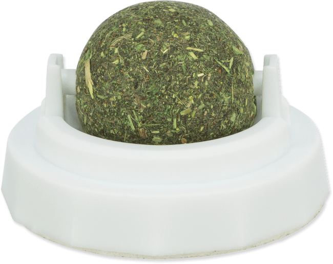 Rotaļlieta kaķiem – TRIXIE Catnip Ball with Holder, 5 cm