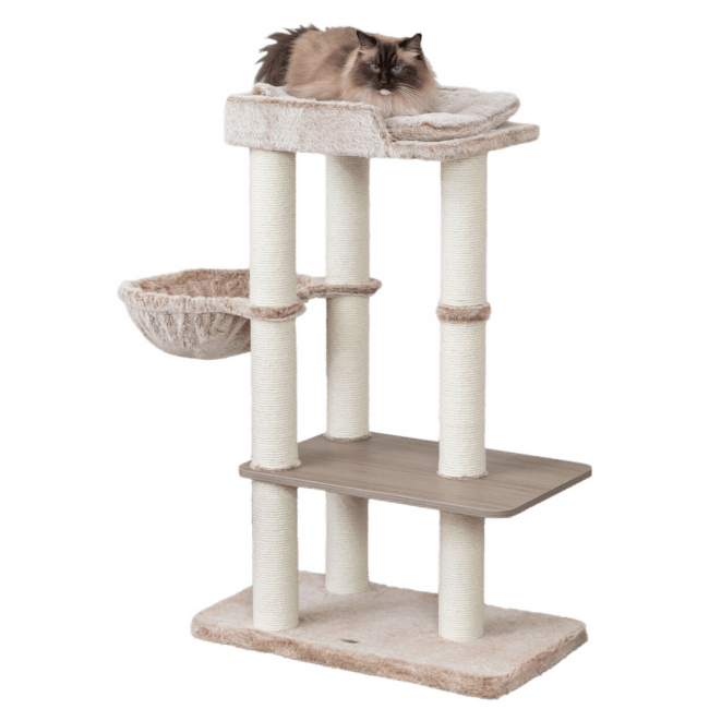 Mājiņa kaķiem – TRIXIE Sienna Scratching Post, 105 cm, taupe