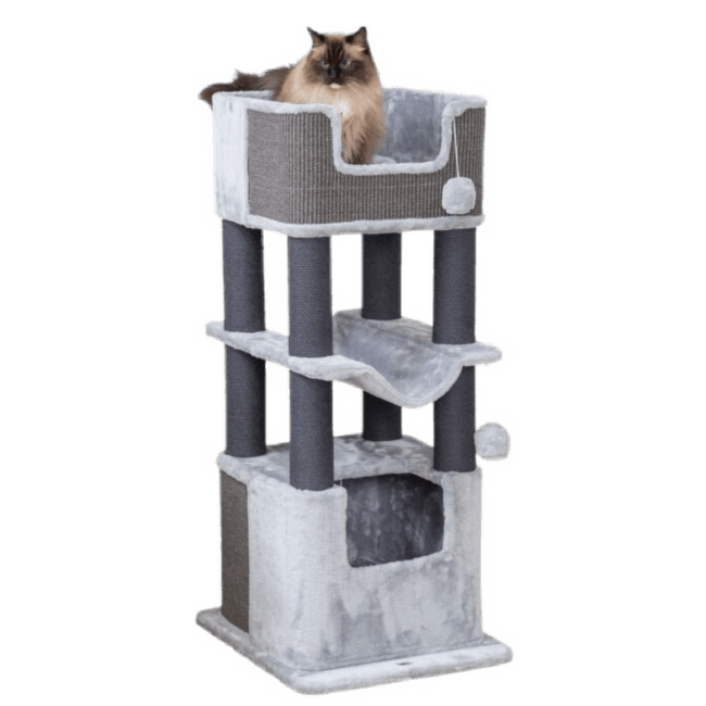 Mājiņa kaķiem – TRIXIE Lucano Scratching Post XXL, 110 cm, grey