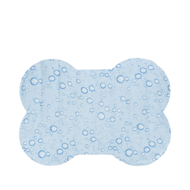 Atvēsinošs paklājs suņiem – Trixie, Cooling mat bone shape, light blue, 80 x 60 cm