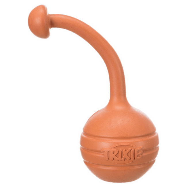 Rotaļlieta suņiem – TRIXIE Be Eco ball with band, floatable, TPE, 6 x 13 cm