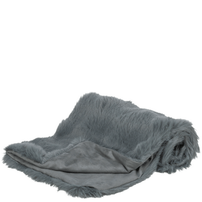 Одеяло для животных – TRIXIE Elli blanket, plush/suede, 100 x 70 см, dark grey