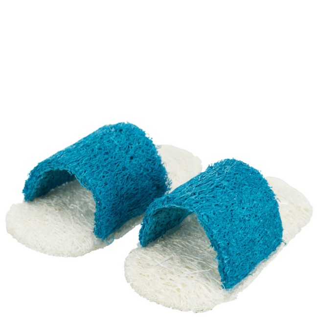Rotaļlieta grauzējiem – Trixie, Set of sandals, loofah, 8 cm, 2 gab.