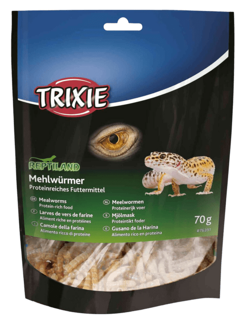 Дополнительный корм для рептилий – мучные черви, Trixie, 70 г.