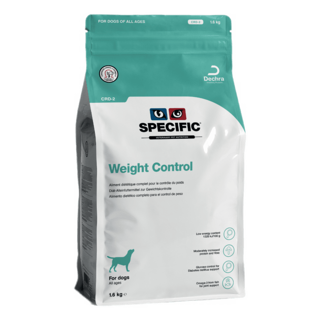 Veterinārā barība suņiem – Specific CRD-2, Weight Control, 1,6 kg