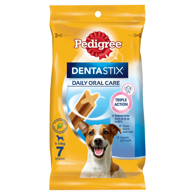 Gardums suņiem – Pedigree Dentastix Daily Oral Care, Small Dog 7 gab.