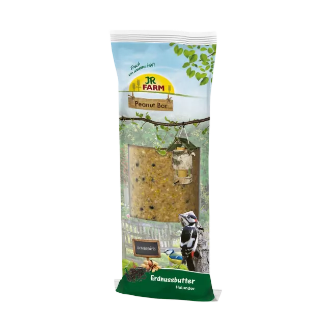 Корм для уличных птиц – JR Farm Peanut Butter Elderberries, 350 г