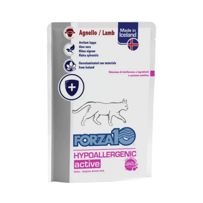 Ветеринарные консервы для кошек – FORZA10 ACTIVE LINE Hypoallergenic Actiwet with Lamb, 100 г