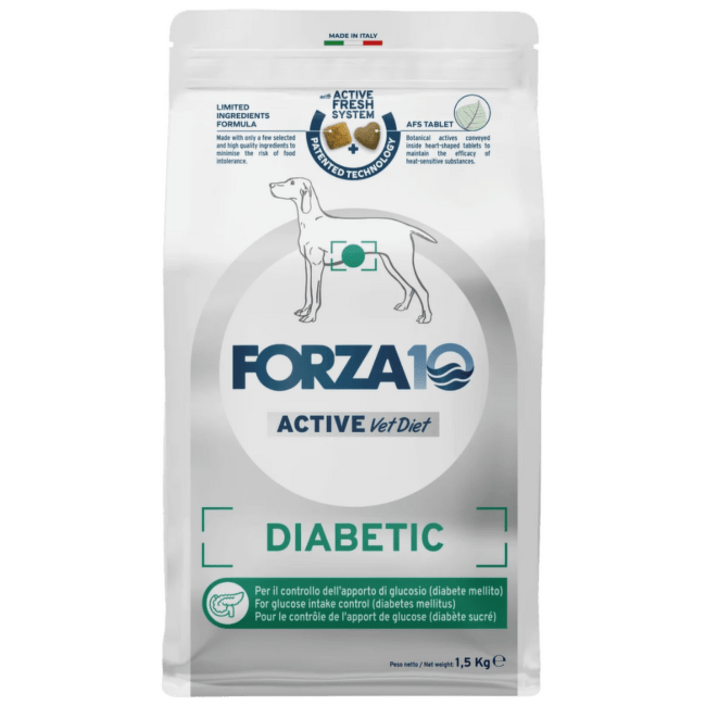 Ветеринарный корм для собак – FORZA10 ACTIVE LINE Diabetic/Weight control, 1,5 кг