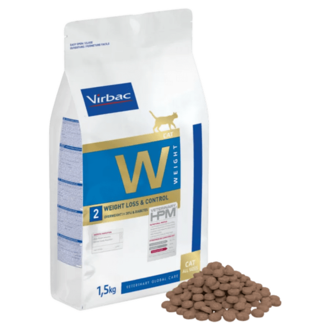 Veterinārā barība kaķiem – Virbac Weight Loss and Control Cat, 1,5 kg