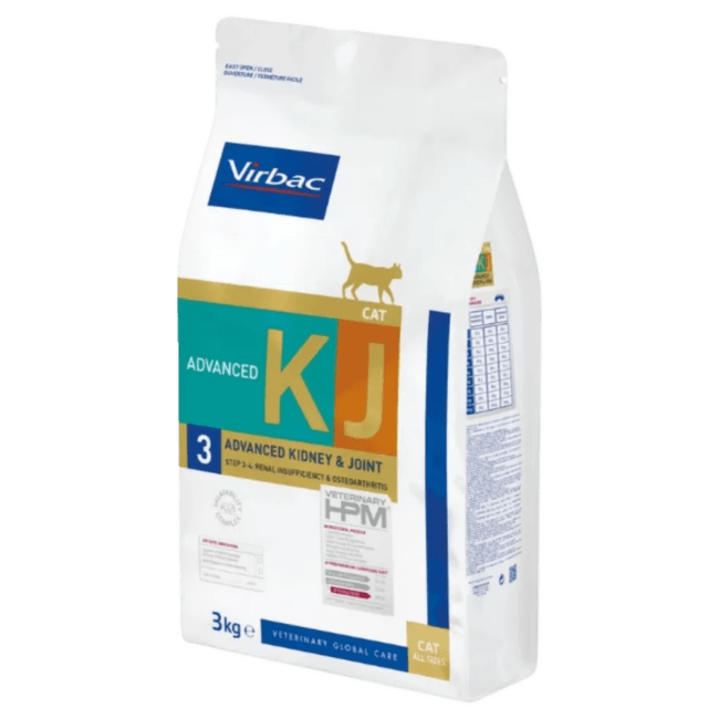 Ветеринарный корм для кошек – Virbac Kidney and Joint Cat Advanced (3), 3 кг