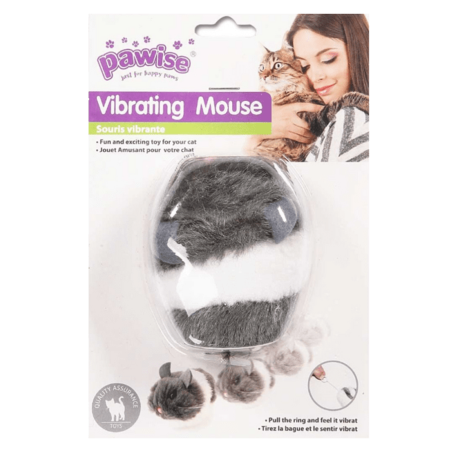 Игрушка для кошек – Pawise Vibrating Mouse, 8 см