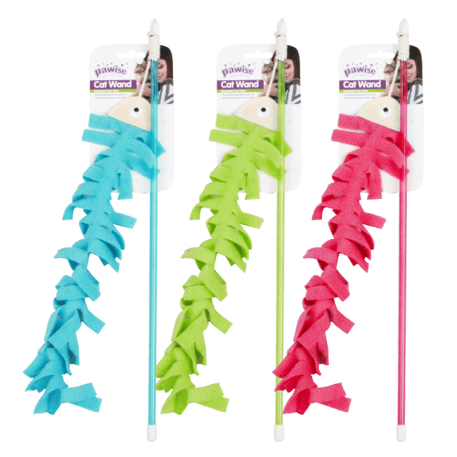 Rotaļlieta kaķiem – Pawise Cat Wand, Soft Fish, 40 cm