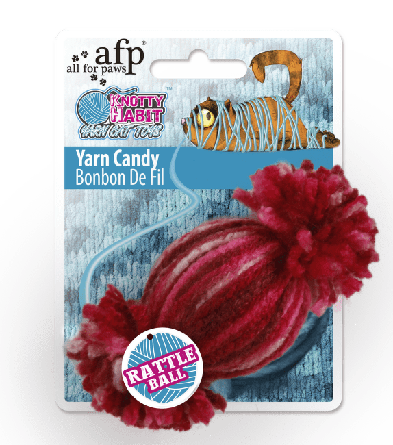 Игрушка для кошек – AFP Knotty Habit Yarn Candy, 10 x 5 x 5 см
