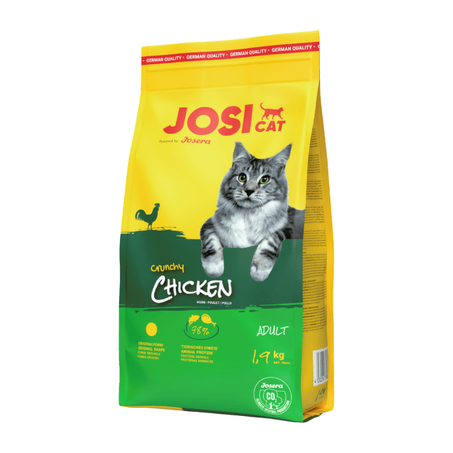 Barība kaķiem – JosiCat Crunchy Chicken, 1,9 kg