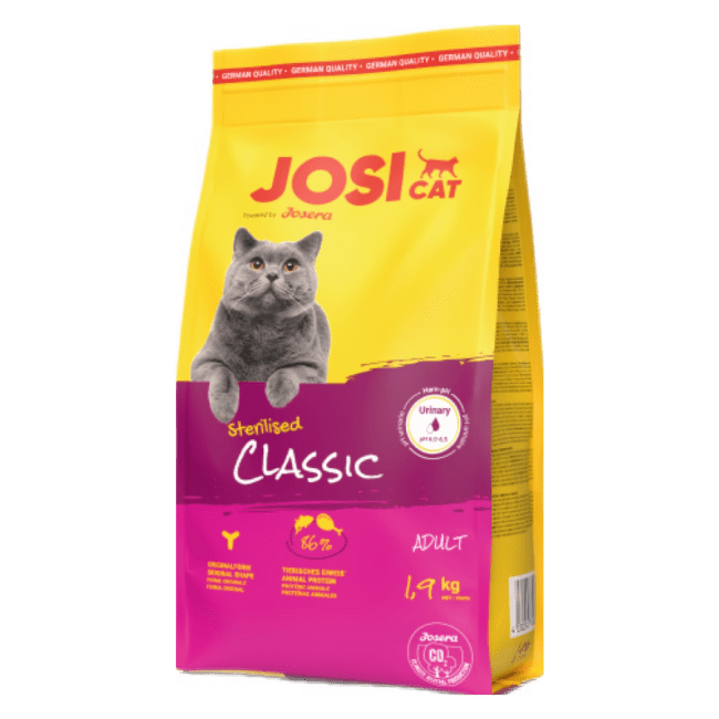 Barība kaķiem – JosiCat Sterilised Classic, 1,9 kg