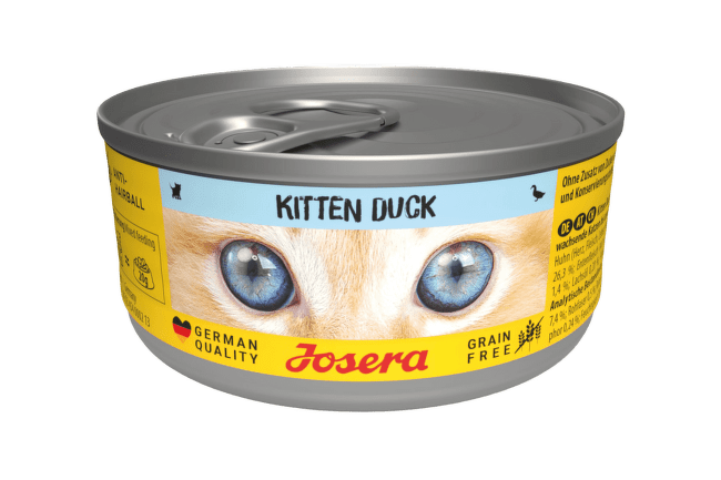 Konservi kaķēniem – Josera Kitten Duck, 85 g