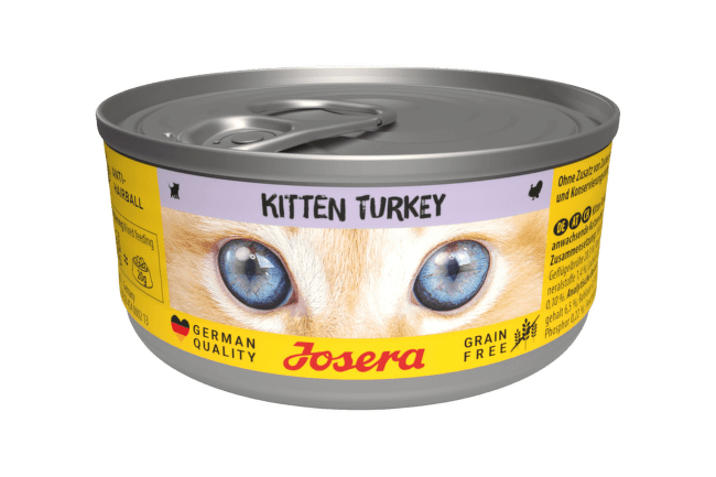 Konservi kaķēniem – Josera Kitten Turkey, 85 g