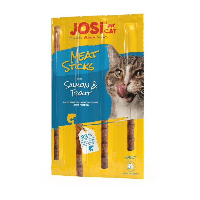 Gardums kaķiem – JosiCat Meat Sticks Salmon and Trout, 35 g