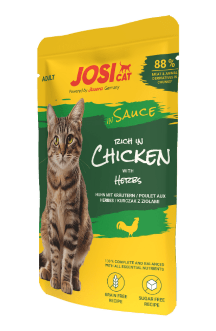 Konservi kaķiem – JosiCat Chicken in Sauce, 85 g
