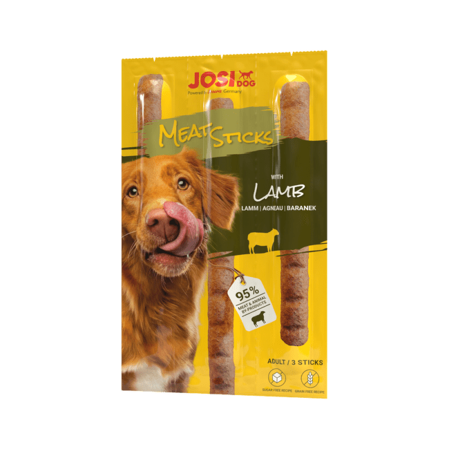 Gardums suņiem – JosiDog Meat Sticks, Lamb, 33 g