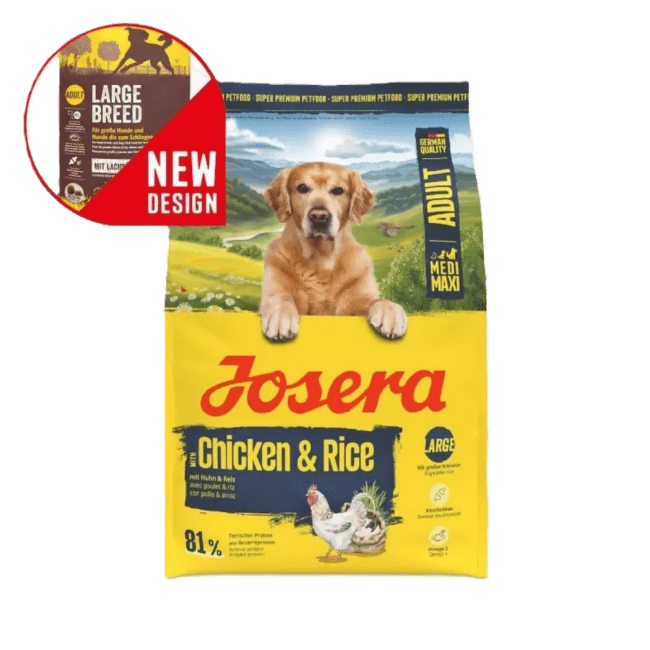 Barība suņiem – Josera Medi/Maxi Chicken and Rice, 12,5 kg