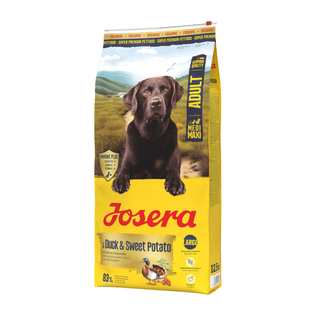 Barība suņiem – Josera Medi/Maxi Adult, Duck and Sweet Potato, 12,5 kg