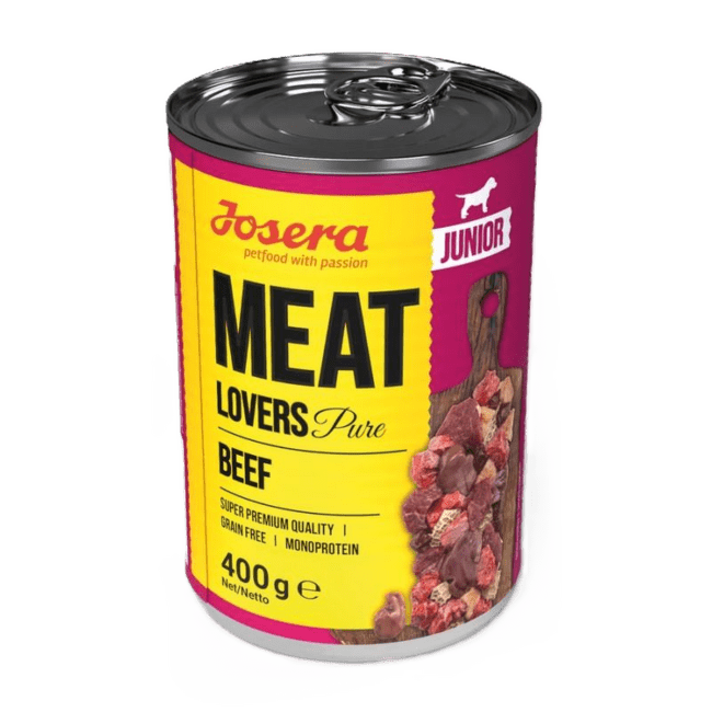 Консервы для щенков – Josera Meat Lover Junior Pure Beef, 400 г