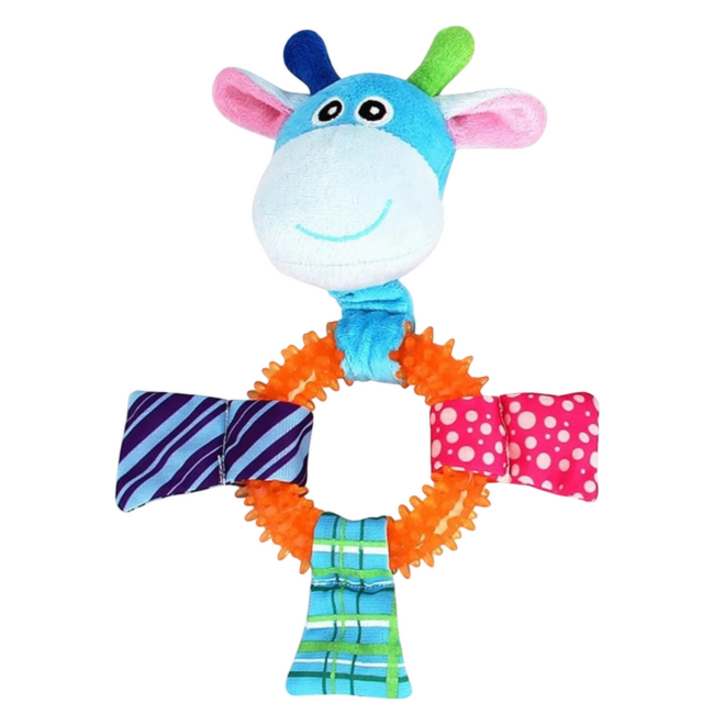 Игрушка для щенков – Pawise TPR Ring Giraffe