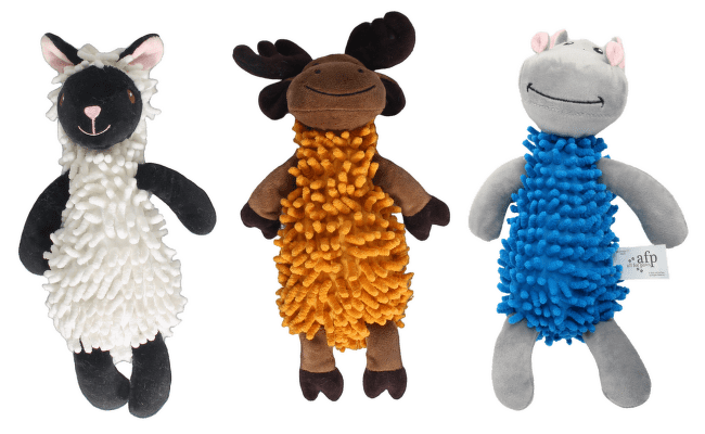 Rotaļlieta suņiem – AFP Fluffy Animal Treasure Box, Plush, dažādi veidi
