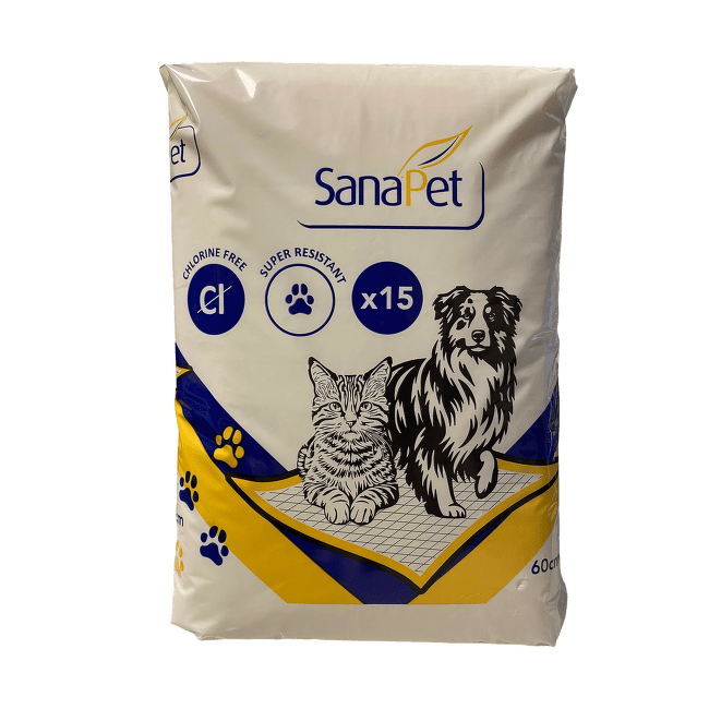 Впитывающие пеленки – SanaPet 90 x 60 см, 15 шт.