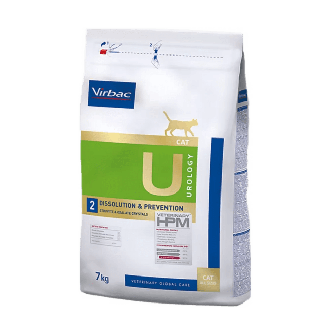 Ветеринарный корм для кошек – Virbac HPM Cat Urology U2 dissolution and prevention, 7 кг