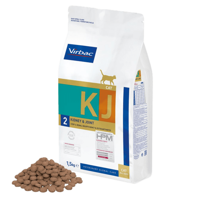 Veterinārā barība kaķiem – Virbac Cat Kidney and Joint – 2, 1,5  kg